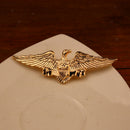 Men's Elegant Fashion Golden Fierce Eagle Brooch Pin Lapel Party Collar Pin
