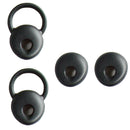 4 Pairs Soft Silicone Gel Ear Covers Eartips Earbuds for Earpieces Red+Black