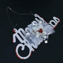 Merry Christmas Letter Card Pendant Christmas Tree Decorations Ornaments