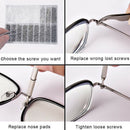 Eyeglass Repair Kit Sunglass Glasses Repair Kit Eyeglasses Screws with 12 P