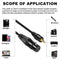 3.5mm TRS Stereo Male to XLR Female Balanced Audio Microphone Cable 1.5m