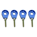 4 Pcs After Off-Road Motorcycle CNC Alxe Chain Adjuster Tensioner Blue KYE
