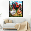 5D DIY Full Drill Diamond Painting Chickens Cross Stitch Embroidery Craft