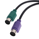 1Pc USB male to dual PS2 female cable adapter converter use for keyboard mous 3C