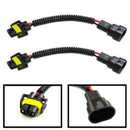 2x H11 Female to 9006 9005 Male Convert Pigtail Wire Harness Socket Plug xcccc