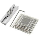 Universal Direct Heating Bga Stencils Templates + Fixture Tin Solder Ball S U7X7