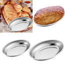 Stainless Steel Platter Serving Trays Rice Plate Serving Dish 31X22cm