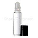 Empty Set of 2 Glass Roll-On 10ml Small Fragrance Perfume Oil Bottle Deluxe Y Hn