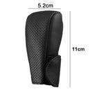 Black Synthetic Leather Car Manual Gear Shift Knob Protective Cover Case Bag