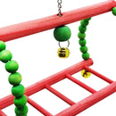 Pet Cage Hanging Swing Toys Ladder Stand Perch For Small To Large Birds