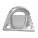 316 Stainless Steel Square Pad Eye 6mm Ring Sail Shade Plate Boat Rigging M6