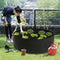 3Pcs 90x30cm Round Raised Garden Bed Planting Grow Bags Container BREATHABLE