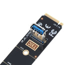 1Set NGFF M.2 to USB 3.0 Transfer Card Adapter For PCI-E 1x to 16x Riser BX FT