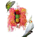 1 Pcs Bird Parrot Toys Natural Wood Bird Swing Climbing Chewing Standing Ha