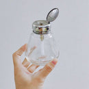 Empty Nail Polish Makeup Remover Pump Dispenser Glass Push Down Press Bottl F2B6