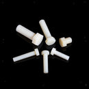 50pcs M5x25mm Plastic Screws Head Cap Hex Bolts Hexagonal Screws White