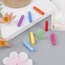 8pcs Metal Straight Bend Drinking Straws Silicone Tip with 2pcs Cleaner Brush ME