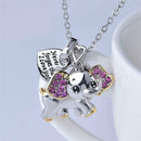 Lovely Elephant Shape Rhinestone Pendant Women's Necklace Jewelry Gift for Girl