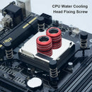 4pcs Aluminum Alloy CPU Water Block Fixing Screws for LGAÃ‚Â 115X (Black) A