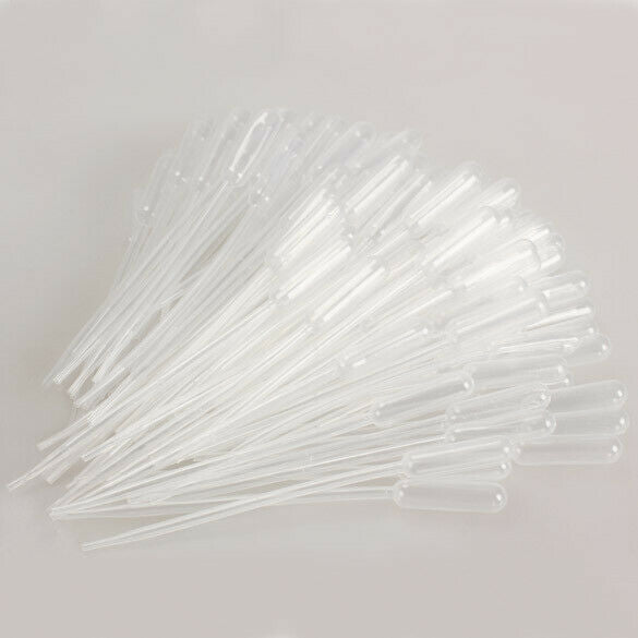 100PCS 0.5ml Graduated Pipettes Dropper Polyethylene for Experiment Medical
