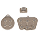 3Pack Conductive Rubber Pad Set Bundle Kit for Sega Saturn Controller Attachment