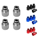 8X Aluminum Fuel Injector Adapters For Acura B16 B18 D16Z D16Y