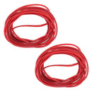 2PCS 5m Red Car Door Moulding Rubber Scratch Protector Strip Edge Guard Trim