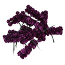 144pcs Mini Petite Paper Artificial Rose Buds Flowers DIY Craft Wedding Dec L1J8