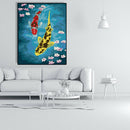 Painting By Numbers Kit DIY Fish Digital Canvas Wall Art Picture Home Decor