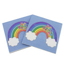 20pcs rainbow printed happy birthdaypaper napkins wedding party decor supplie!j