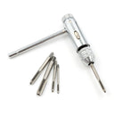 M3-M8T-HandleRatchet Tap Wrench Machinist Tool With 5Pcs Screw Thread Plug BX