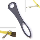 1x Hunting Slingshot Steel Assistant Bind Slingshot Rubber Band Tied Helper LJ