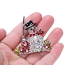 Santa Claus Brooch Pin Xmas gifts Red