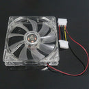12cm 120mm RED LED 12V 4Pin Computer PC Case Cooler CPU Cooling LED Fan A