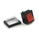 Red Button Rocker Switch 4 Plugs 16A 250V Electrical Equipment Switches 3CAU