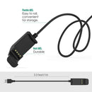 USB Charge Charging Data Clip Cable Replacement For Garmin Edge 20 25 Black