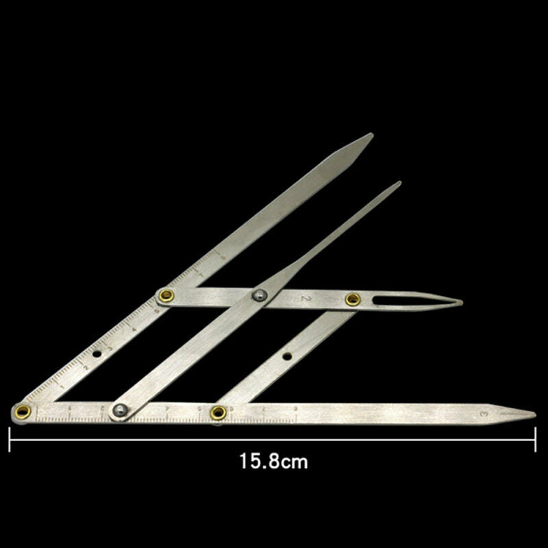 Reusable Eyebrow Tattoo Ruler Golden Ratio Permanent Symmetrical Calipe XEK