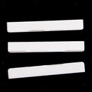 3 Pcs White Guitar Bridge Saddle Bone Cut Compensated Parts for Ukulele Accs