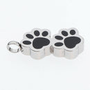 Bear Paw Shape Cremation Memorial Charms Jewellery Metal Urn Pendant for Pet