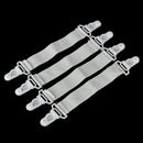 4x Bed Sheet Mattress Fasteners Elastic Grippers Blankets Clip Holder Strapã€LJ