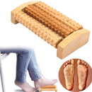 Handheld Wooden Roller Massager Reflexology Hand Foot Back Body Therapy Relax MO