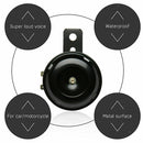 Motorcycle Scooter Bike Bicycle DC12V/1.5A 110dB Trumpet Electric Horn Black