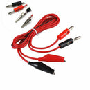 Alligator Test Hook Lead Clip To Banana Plug Probe Cable 1M Long 3.28ft Wires