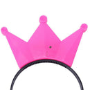 5pcs LED Flashing Diadem Crown hair band Christmas Birthday Party Prince Pr