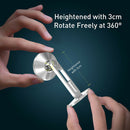 Magnetic Car Phone Holder Dashboard 360 Rotation Bracket w/Hollowed Cable Clip