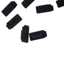 10pcs Black PC Laptop USB Plug Cover Stopper Rubber Soft Silicon Dust Cap ME