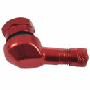 2x CNC 90 Degree 11.3mm Angle Tyre Valve Extension Motorbike Biketek Motorc