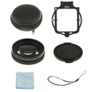 16X Macro Lens Close Up Filter w/ Lens Base Adapter Ring for Gopro 3 Camera