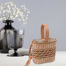 Summer Handmade Woven Women Rattan Shoulder Bags Beach Weave Straw Handbags A