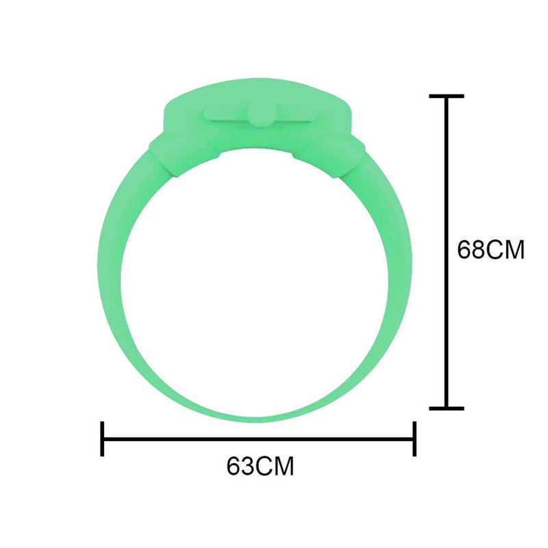 1 Set Outdoor Hand Dispenser Bracelet with Empty Squeeze Bottle (Green) A